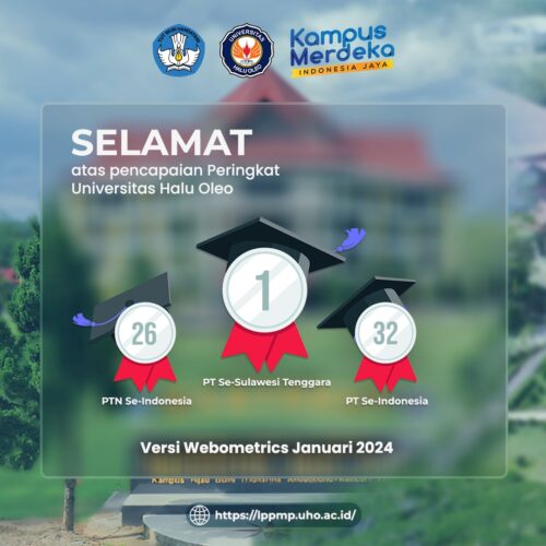 UHO di Posisi Puncak Pemeringkatan Webometrics Perguruan Tinggi Se-Sulawesi Tenggara