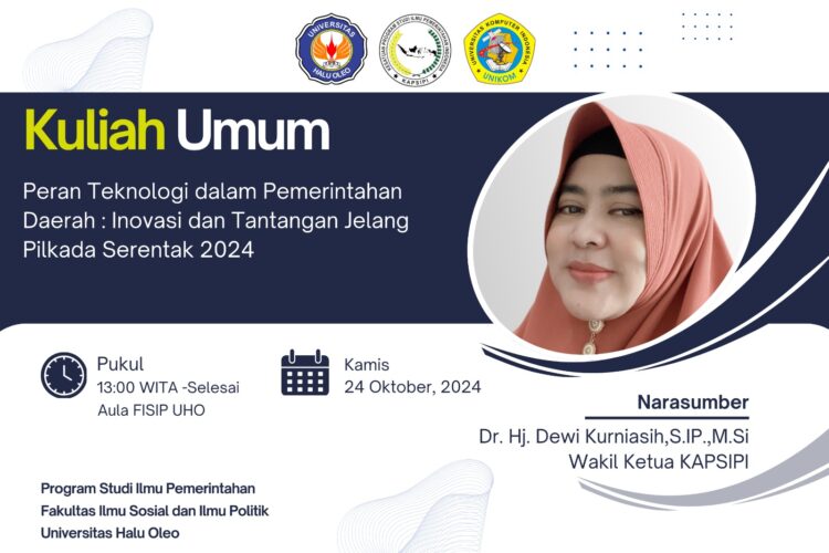 FISIP UHO Gelar Kuliah Umum Teknologi dan Pemerintahan