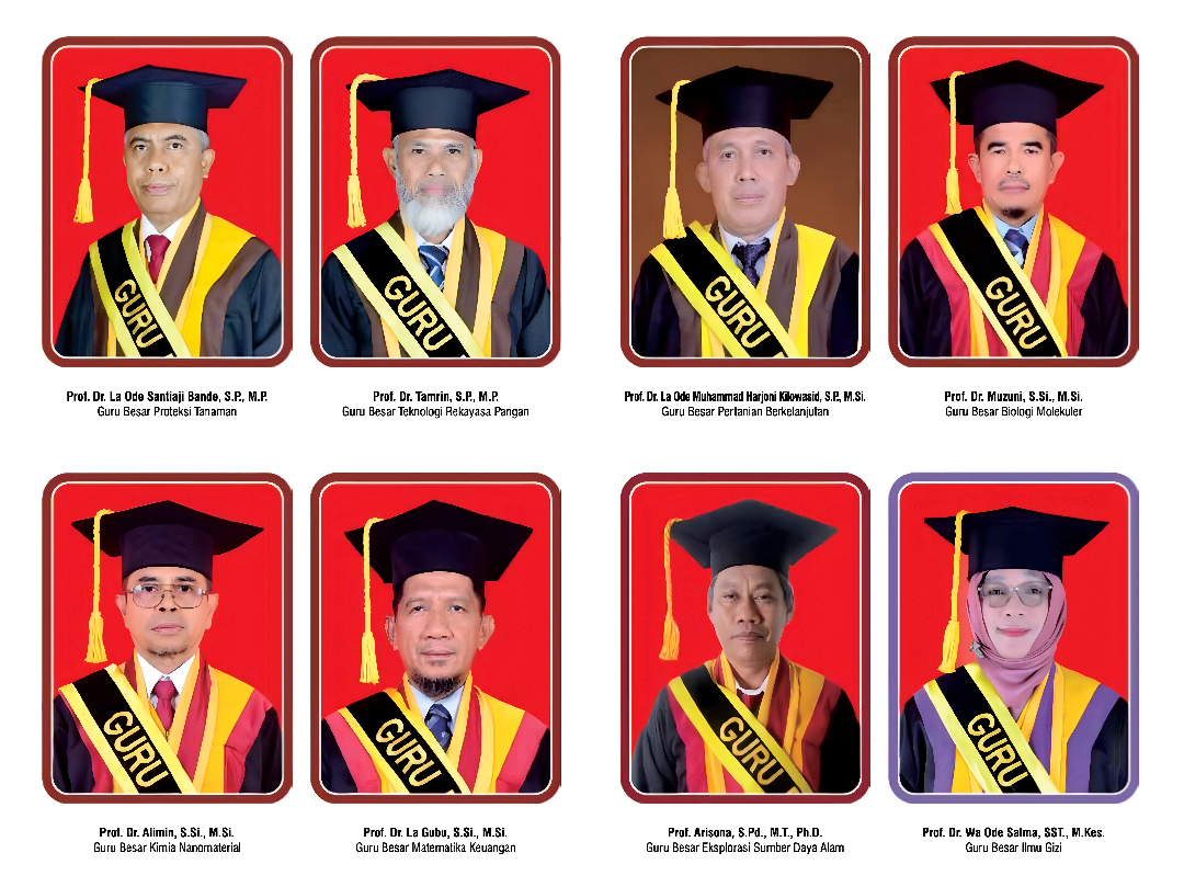 UHO Kembali Mengukuhkan Delapan Guru Besar