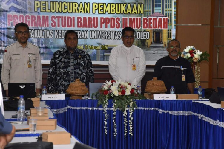 REKTOR APRESIASI PELUNCURAN PEMBUKAAN PPDS ILMU BEDAH FK UHO