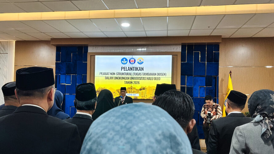 Sebanyak 29 Pejabat Nonstruktural UHO Resmi Dilantik