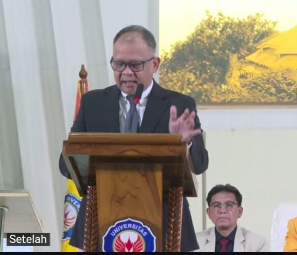 SAMBUTAN PLT REKTOR UHO PADA PEMAPARAN VISI MISI BALON REKTOR UHO PERIODE 2026-2030