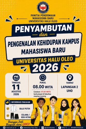 Penyambutan dan Pengenalan Kehidupan Kampus Mahasiswa Baru Universitas Halu Oleo Tahun 2026