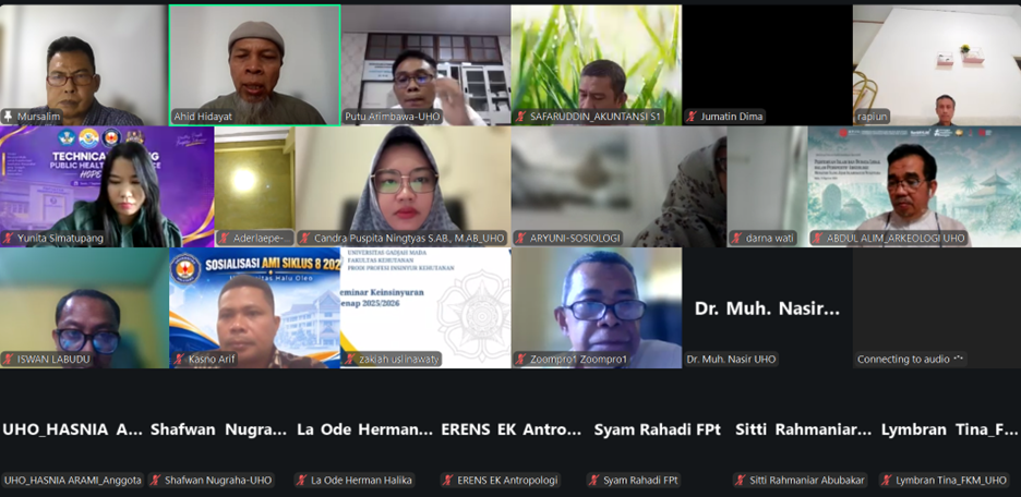LPMPP UHO Sukses Gelar Sosialisasi AMI Siklus ke-8 Tahun 2026, Perkuat Pemahaman Aplikasi dan Mekanisme Audit