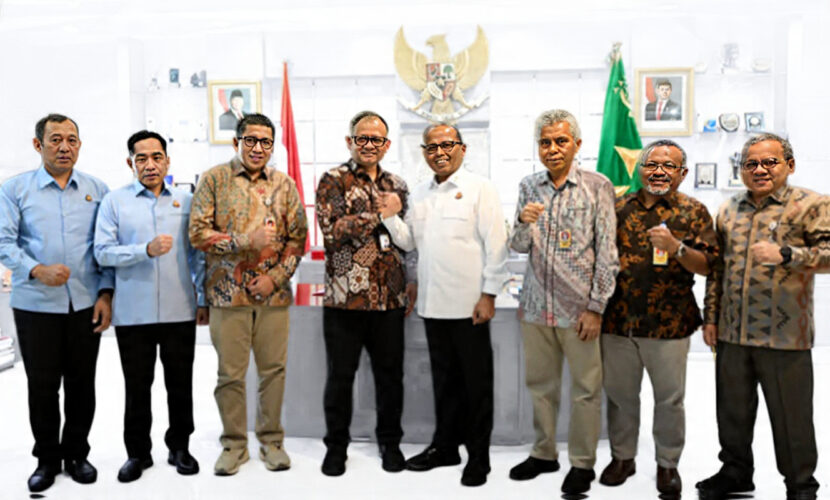 PERKUAT SINERGI, UHO LAKUKAN KUNJUNGAN SILATURAHMI KE KEJATI SULTRA