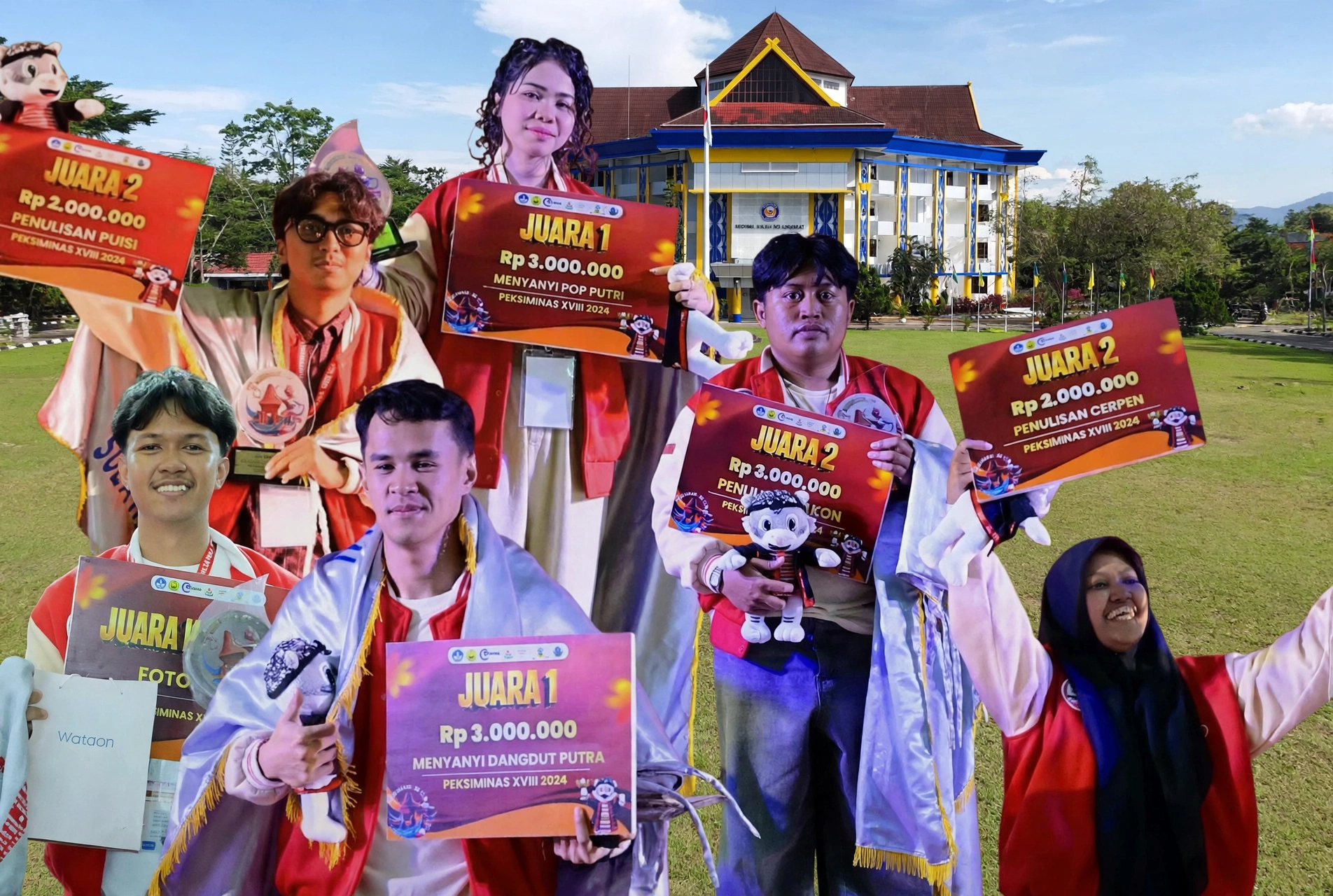 KONTINGEN SULTRA RAIH JUARA UMUM  III DI PEKSIMINAS XVIII, MAHASISWA UHO SUMBANG DUA EMAS